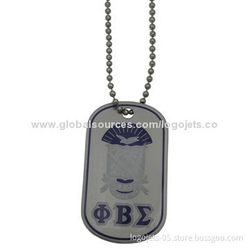 Iron/Aluminum/Brass Dog Tags with Soft Enamel Color Filling and Printing